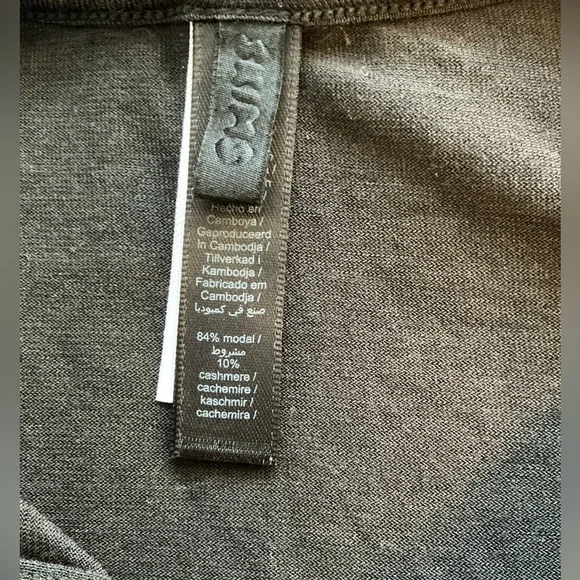 SKIMS Sheer Modal Cardigan | Onyx | Size XS - Picture 11 of 12